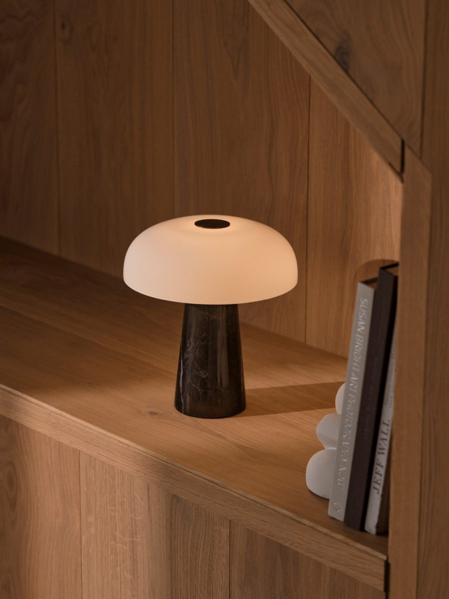 DFTP Glossy Mini Tr�dl�s Bordlampe LED H24 cm, Sort