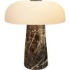 DFTP Glossy Mini Tr�dl�s Bordlampe LED H24 cm, Gr�/Brun