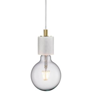 Nordlux Siv Pendel Ø6,4 cm, Hvid Marmor