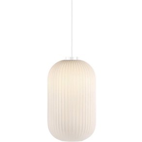 Nordlux Milford Pendel Ø20 cm, Opalhvid