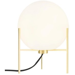 Nordlux Alton Tischlampe H29 cm, Opalwei/Messing