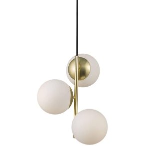 Nordlux Lilly Pendel Ø32 cm, Messing/Opalhvid