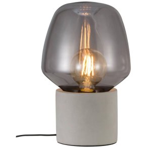 Nordlux Christina Tischlampe H30 cm, Rauchfarbenes Glas