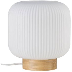 Nordlux Milford Tischlampe H22 cm, Opalwei/Natur