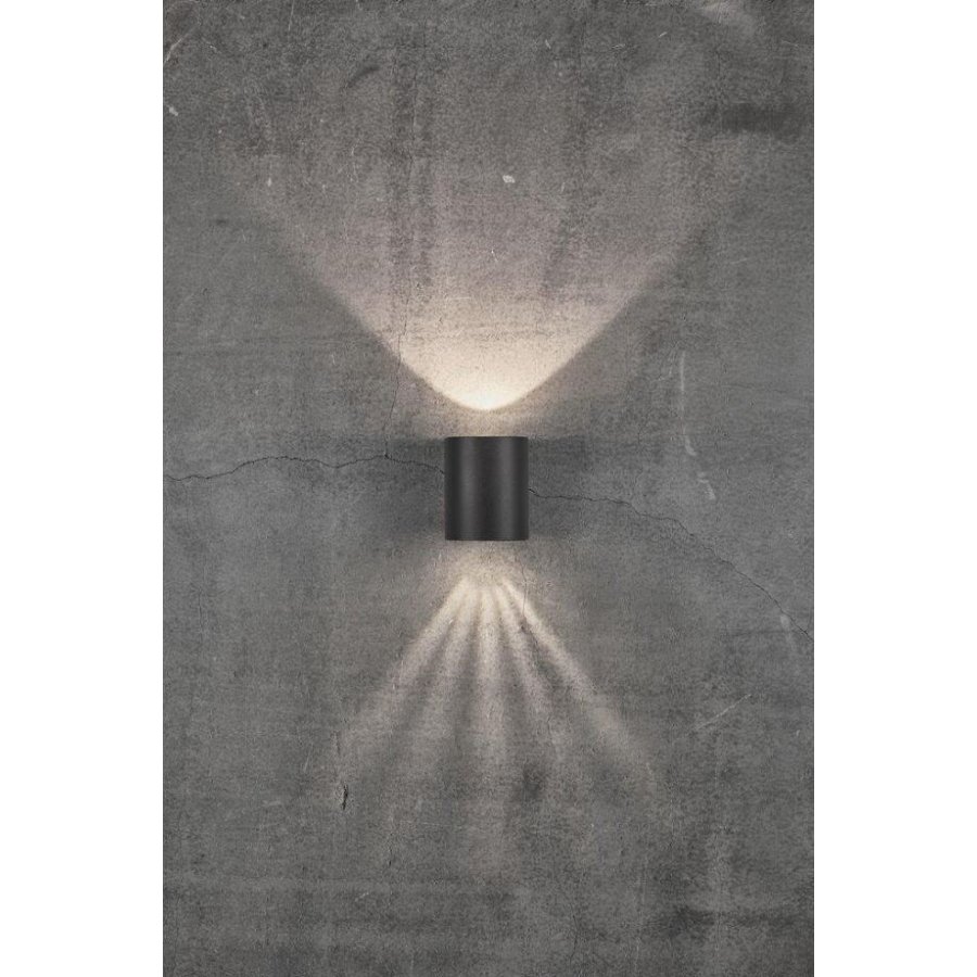 Nordlux Canto 2 Vglampe LED, Sort