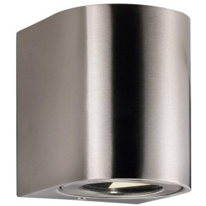 Nordlux Canto 2 Wandleuchte LED, Edelstahl