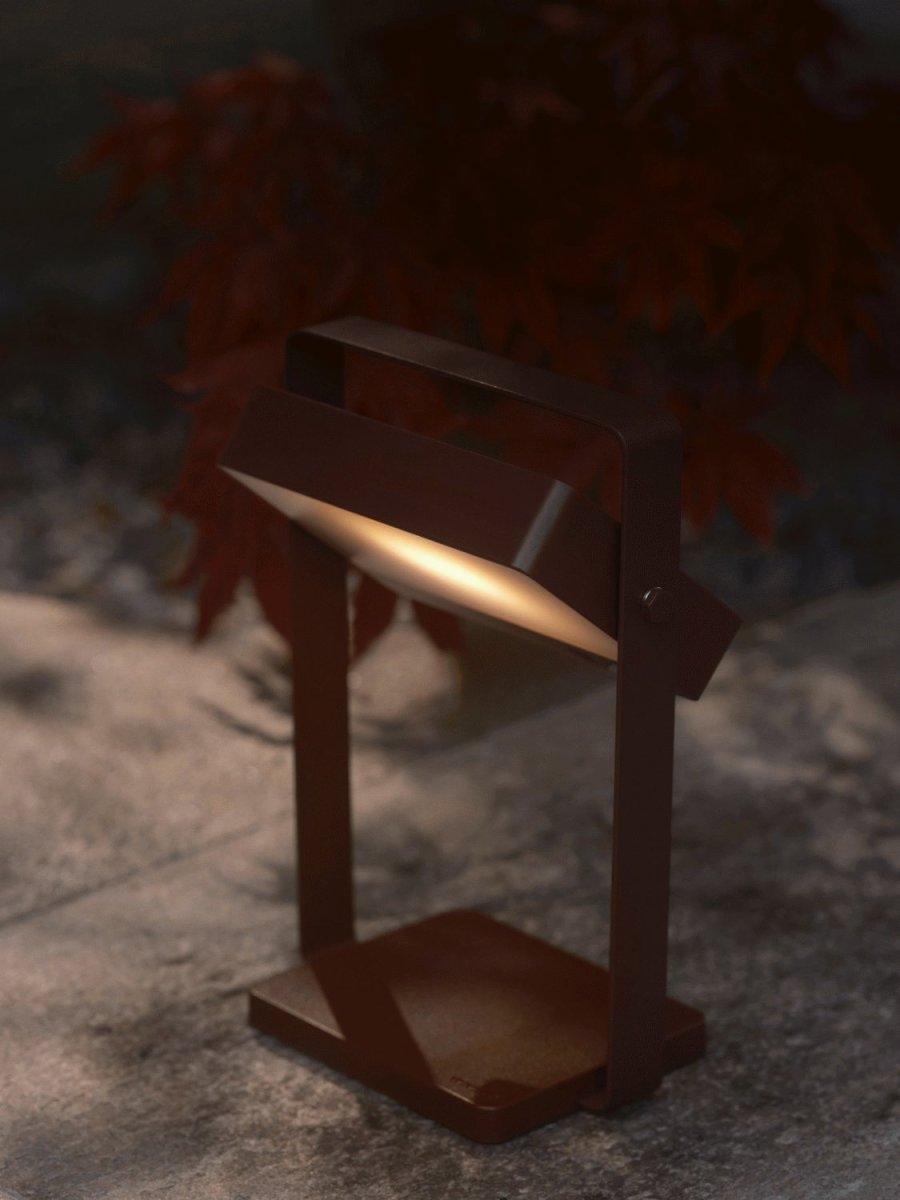 Nordlux Saulio Tr�dl�s Bordlampe Solar H23,5 cm, Brun