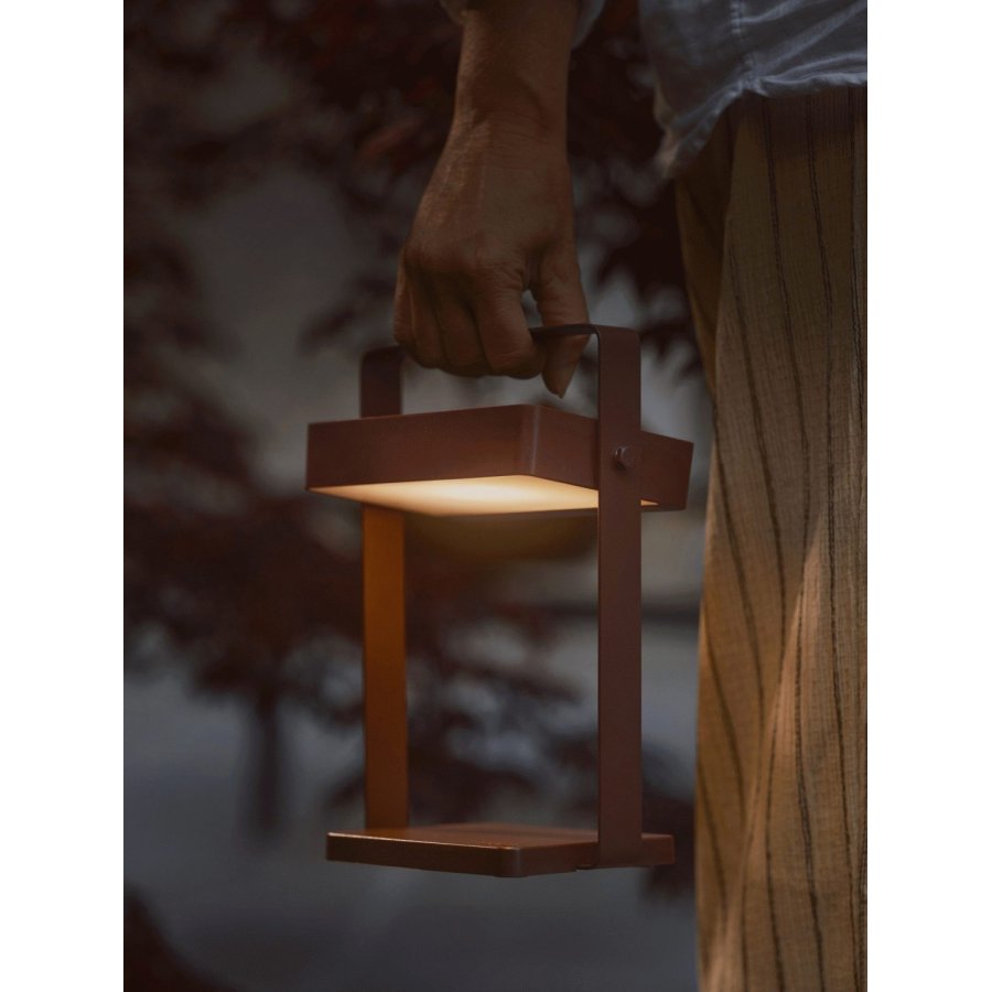 Nordlux Saulio Tr�dl�s Bordlampe Solar H23,5 cm, Brun