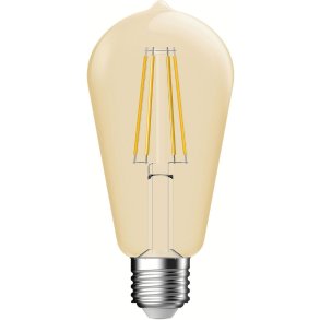 Nordlux ST64 Deco E27 Birne 7,2W/660lm Dimmbar, Goldfarben