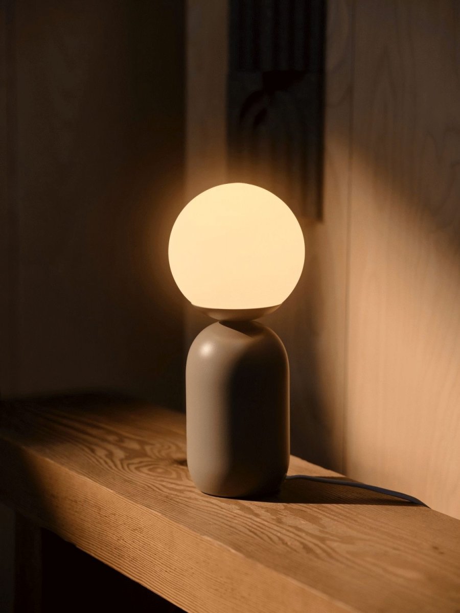 Nordlux Notti Bordlampe H34,5 cm, Lysebrun