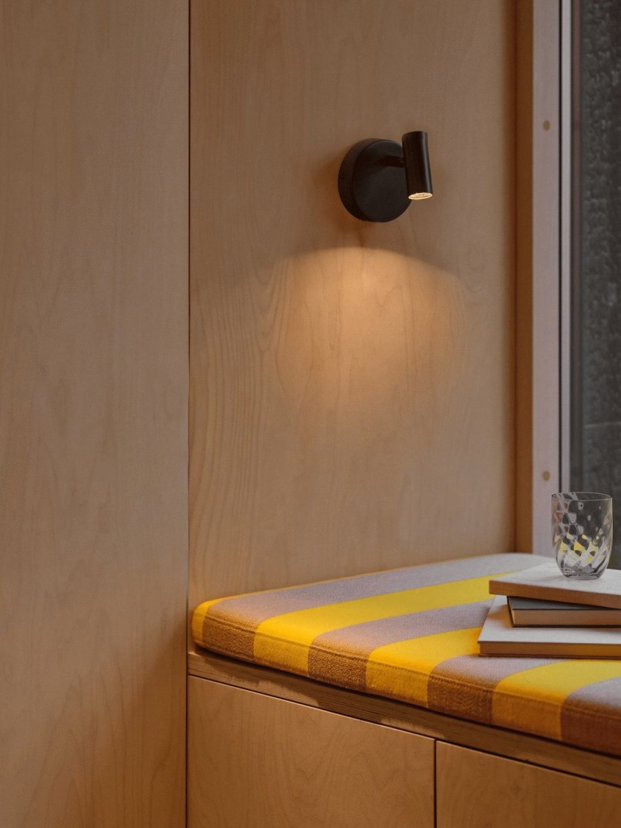 Nordlux Omari V�glampe 12 cm, Sort