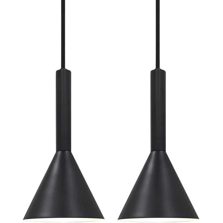 Nordlux Kelvis Pendel 2 stk. �11 cm, Sort