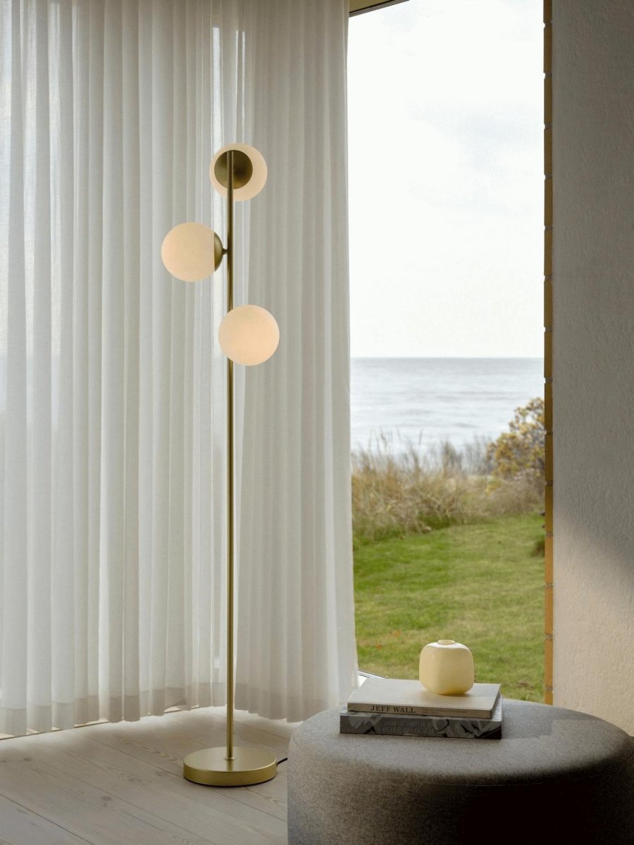 Nordlux Lilly Gulvlampe H158 cm, Messing