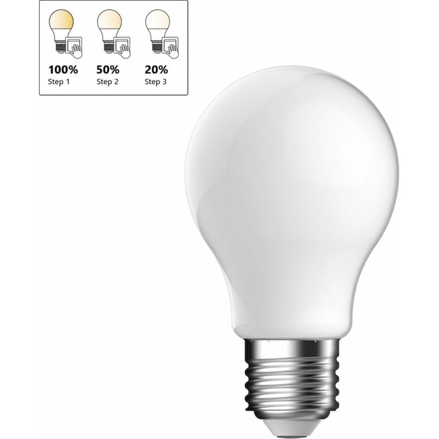 Energetic A60 Birne E27 4,9W/806lm 3 Step, Milky