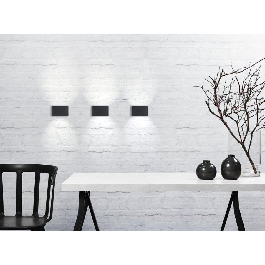 Nordlux Nene Vglampe LED, Sort