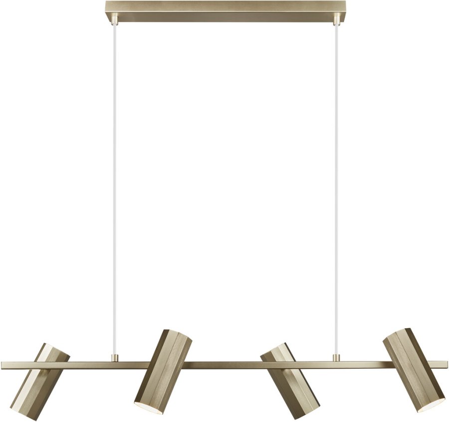 Nordlux Alanis 4 Pendelleuchte 90 cm, Messing