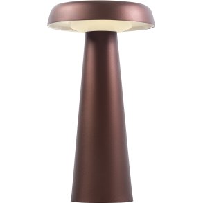 DFTP Arcello Trdls Bordlampe LED H25 cm, Bruneret Messing
