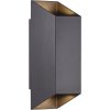 Nordlux Nico Square 22 Wandleuchte 23,5 cm, Schwarz