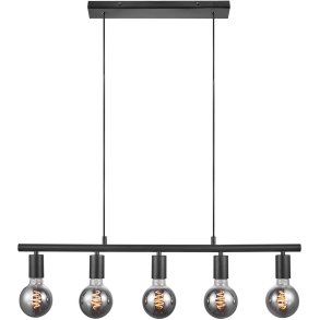 Nordlux Paco 5 Pendelleuchte 80 cm, Schwarz