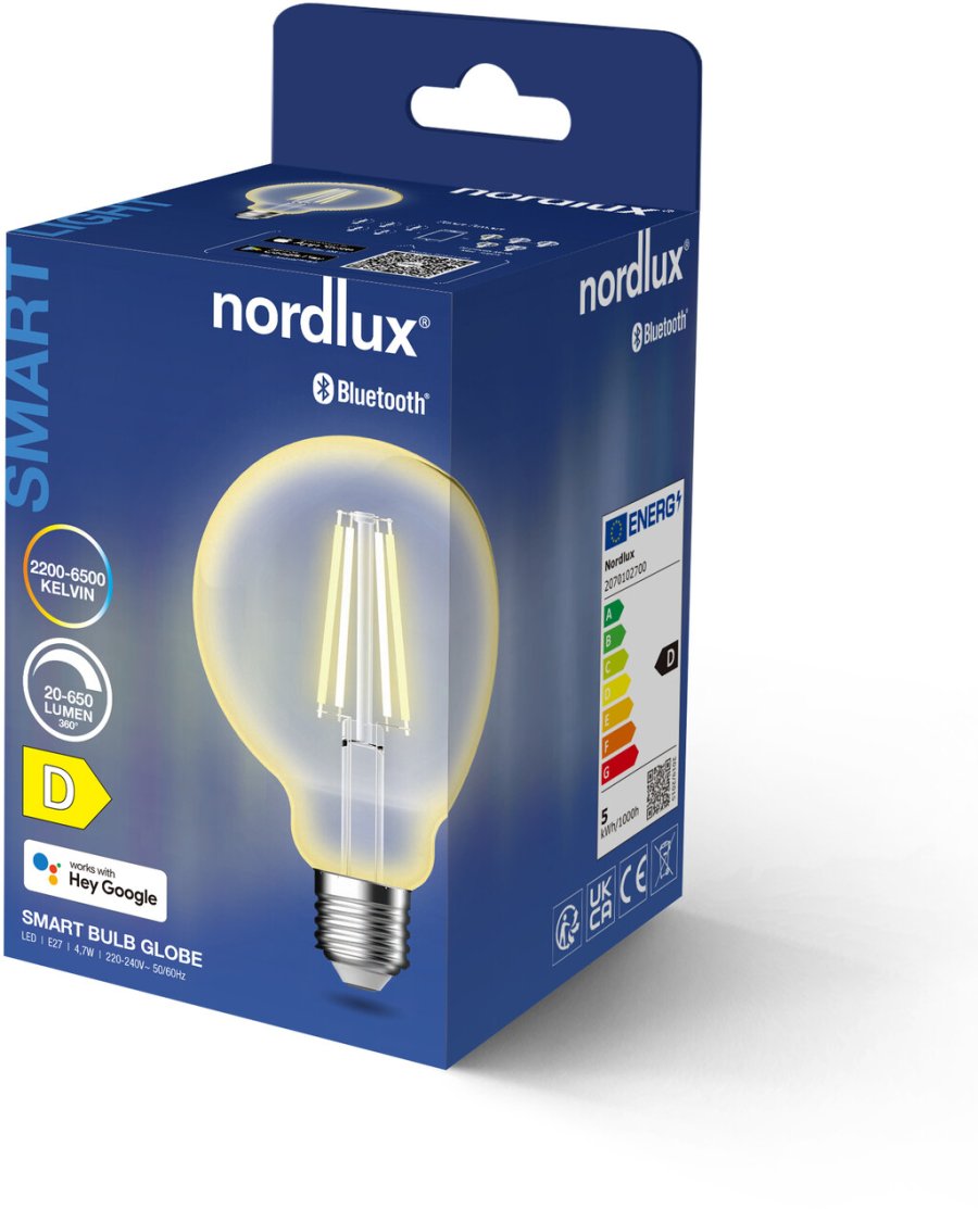 Nordlux Smart Glhbirne E27 4,7W Dimmbar, Klar