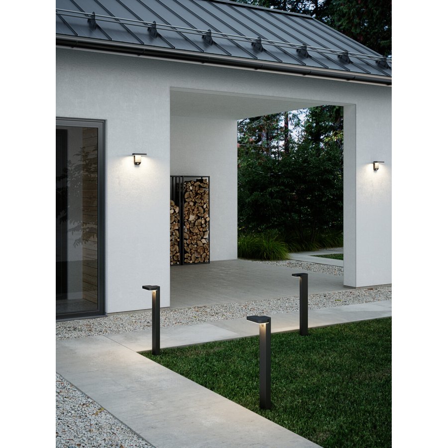 Nordlux Rica Square Solarleuchte mit Sensor LED H60 cm, Schwarz