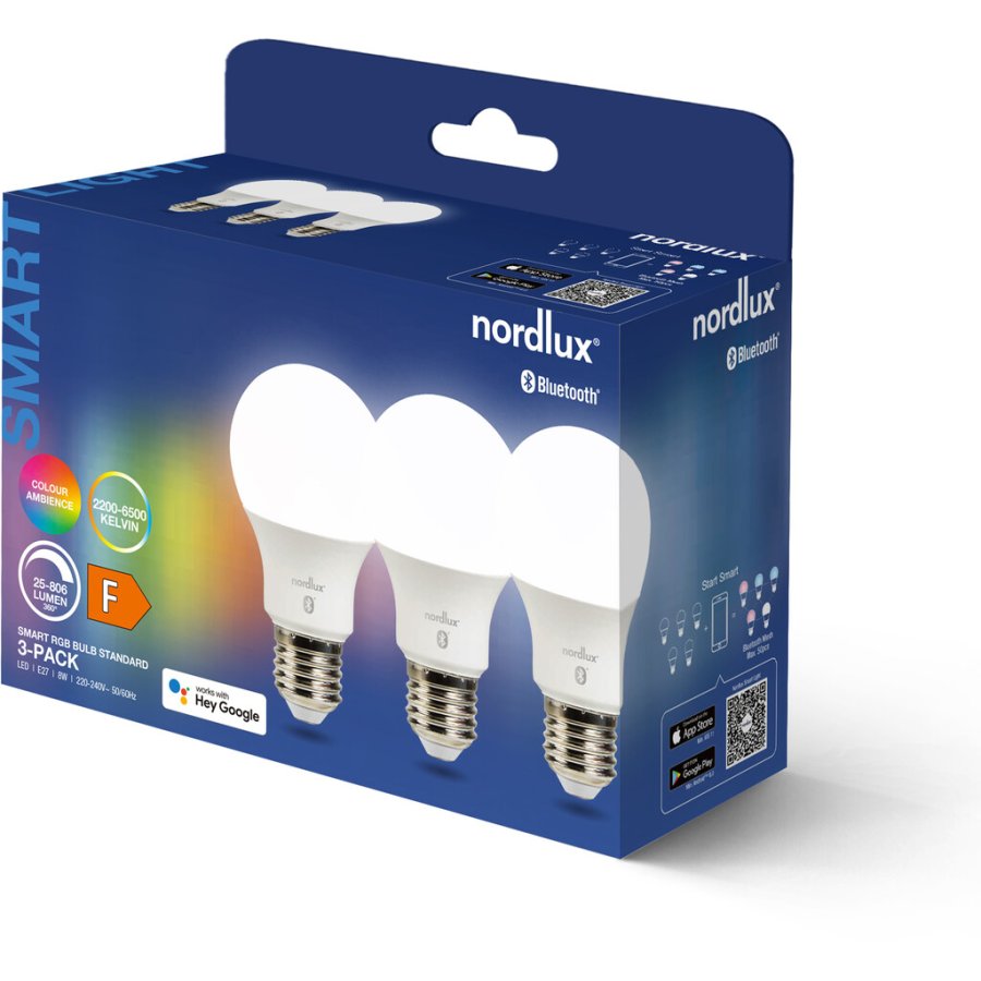 Nordlux Smart Colour Glhbirne 3er Set E27 8W dimmbar, Mattiert