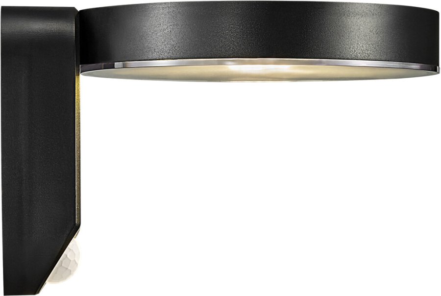 Nordlux Rica Round Solarleuchte mit Sensor LED 15 cm, Schwarz