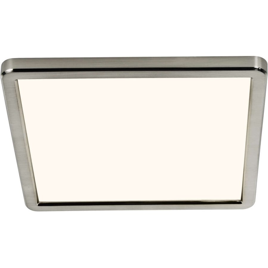 Nordlux Oja 29 Square Deckenleuchte LED 3 Stufen 3000/4000K 29,4 cm, Gebrstetes Nickel