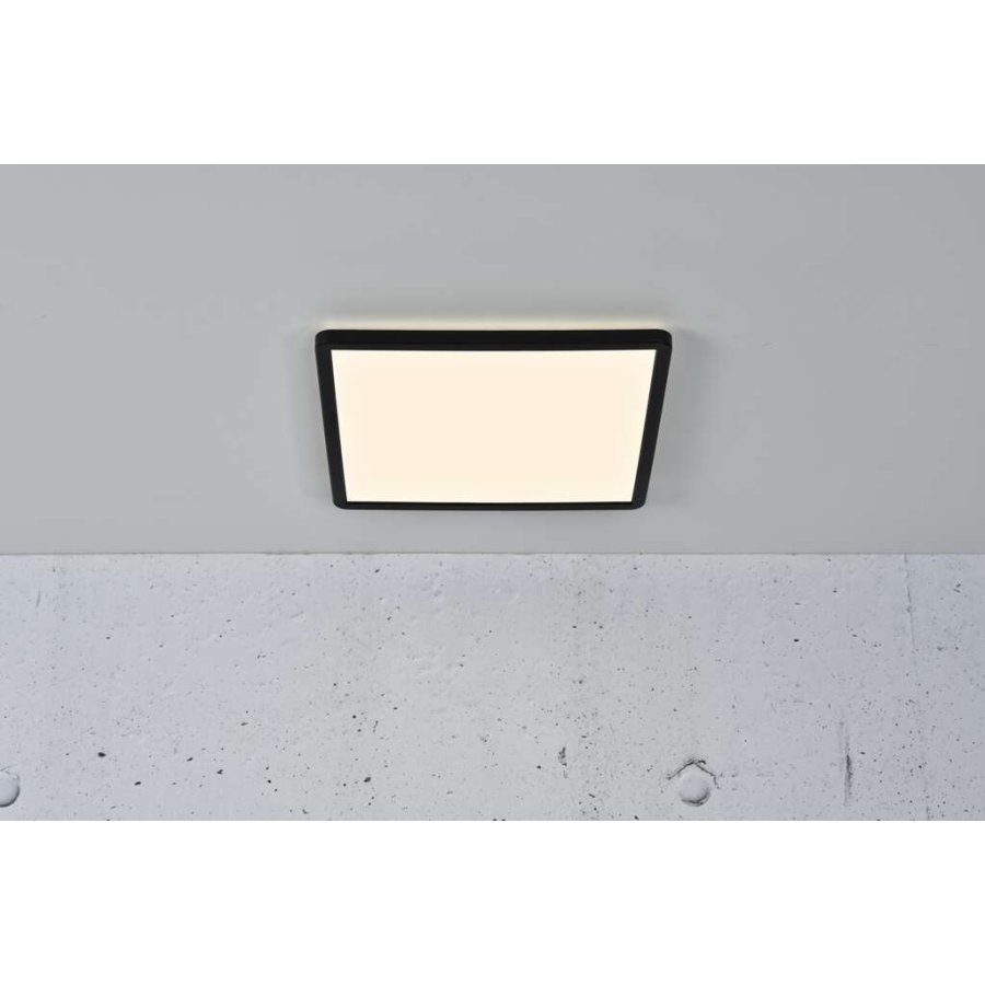 Nordlux Oja 29 Square Deckenleuchte LED 3 Step 3000/4000K 29,4 cm, Schwarz