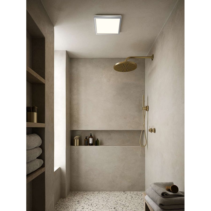 Nordlux Oja 29 Square Deckenleuchte LED 3 Step 3000/4000K 29,4 cm, Chrom