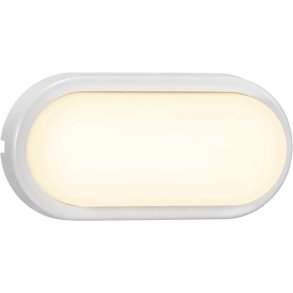 Nordlux Cuba Energy Oval Vglampe LED 20,5 cm, Hvid