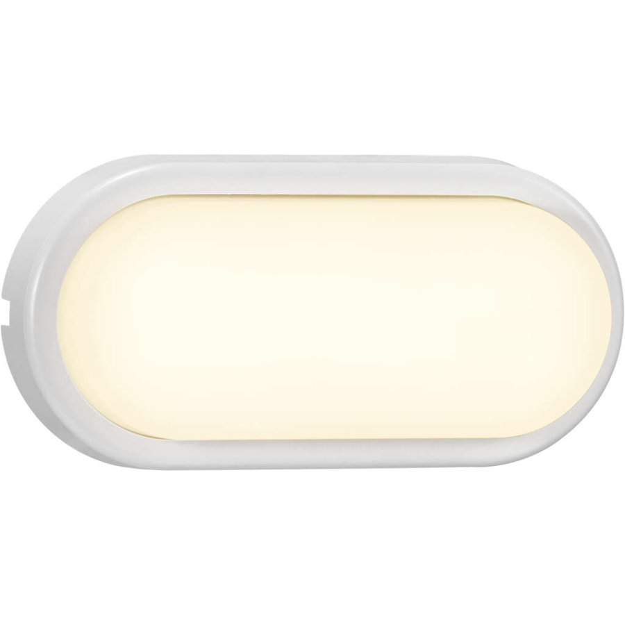 Nordlux Cuba Energy Ovale Wandleuchte LED 20,5 cm, Wei