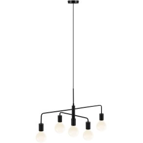 Nordlux Gloom 5-Spot Kronleuchter 74 cm, Schwarz