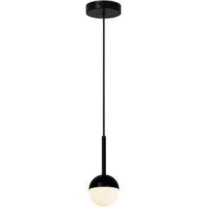 Nordlux Contina Pendelleuchte 10 cm, Schwarz/Opalwei
