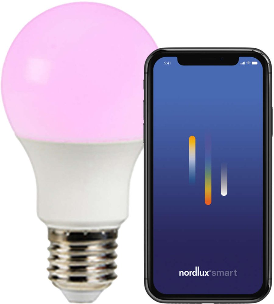 Nordlux Smart A60 Glhbirne E27 806 lm/8W, Wei