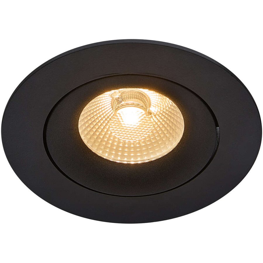 Nordlux Aliki Einbaustrahler LED Dimmbar 9,6 cm, Schwarz