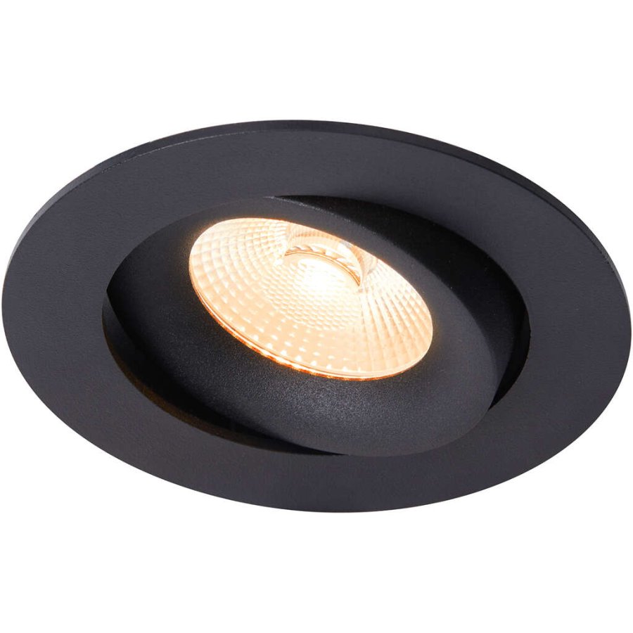 Nordlux Aliki Einbaustrahler LED Dimmbar 9,6 cm, Schwarz