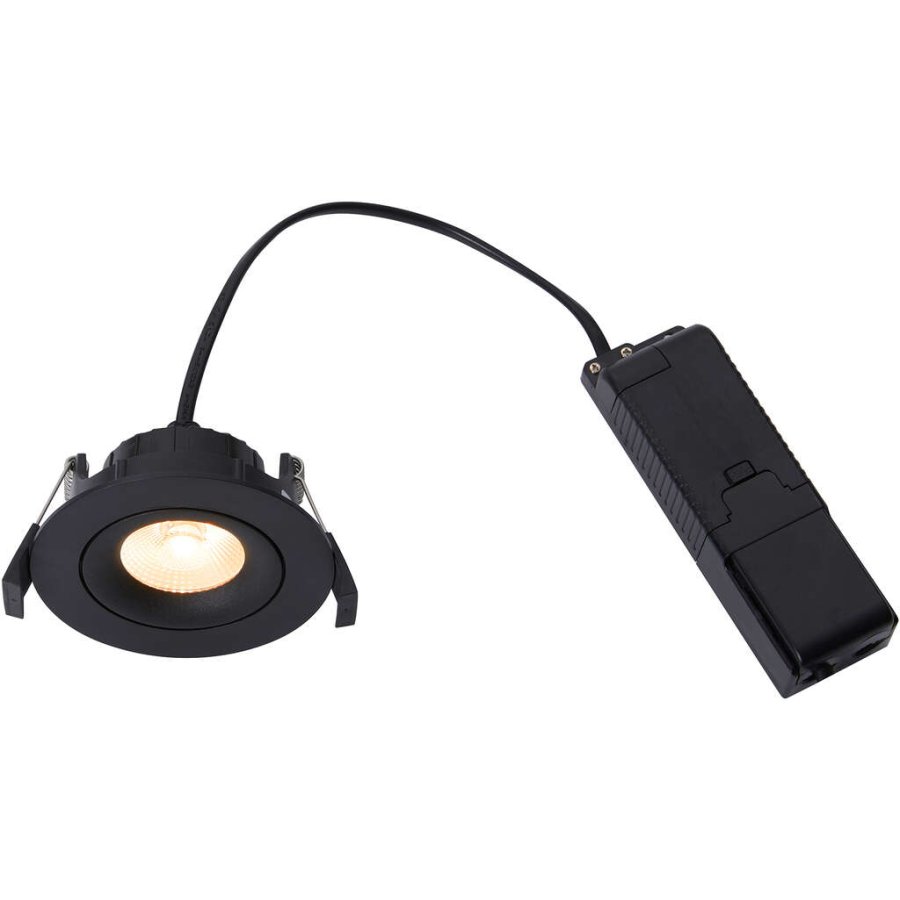 Nordlux Aliki Einbaustrahler LED Dimmbar 9,6 cm, Schwarz