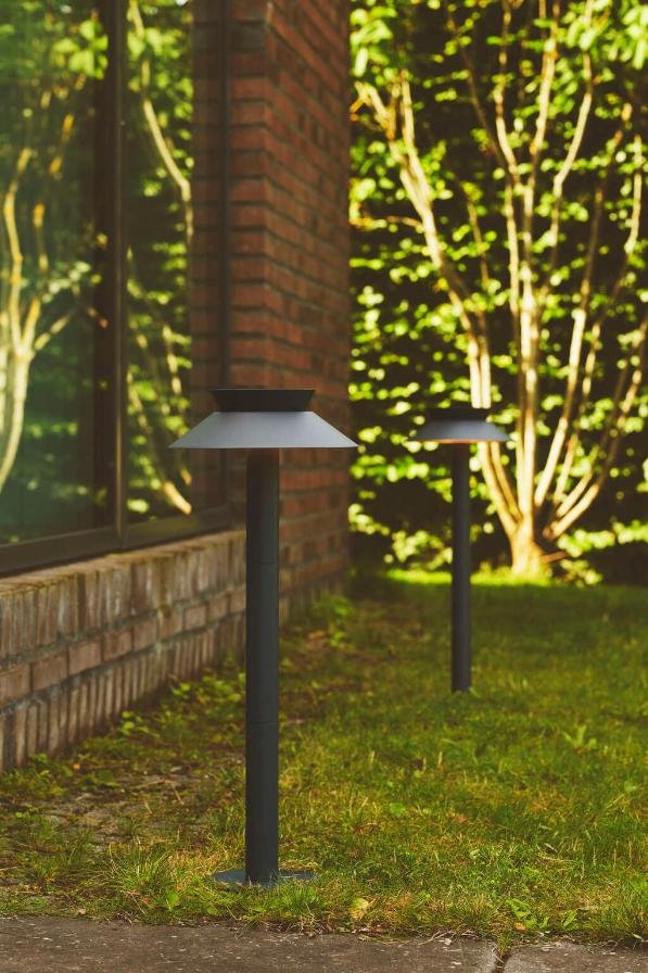 Nordlux Justina Gartenleuchte Solar LED H60 cm, Anthrazit