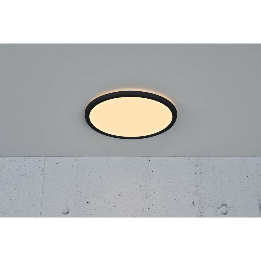 Nordlux Oja 29 Deckenleuchte LED 2700K 3 stufig 29,4 cm, Schwarz