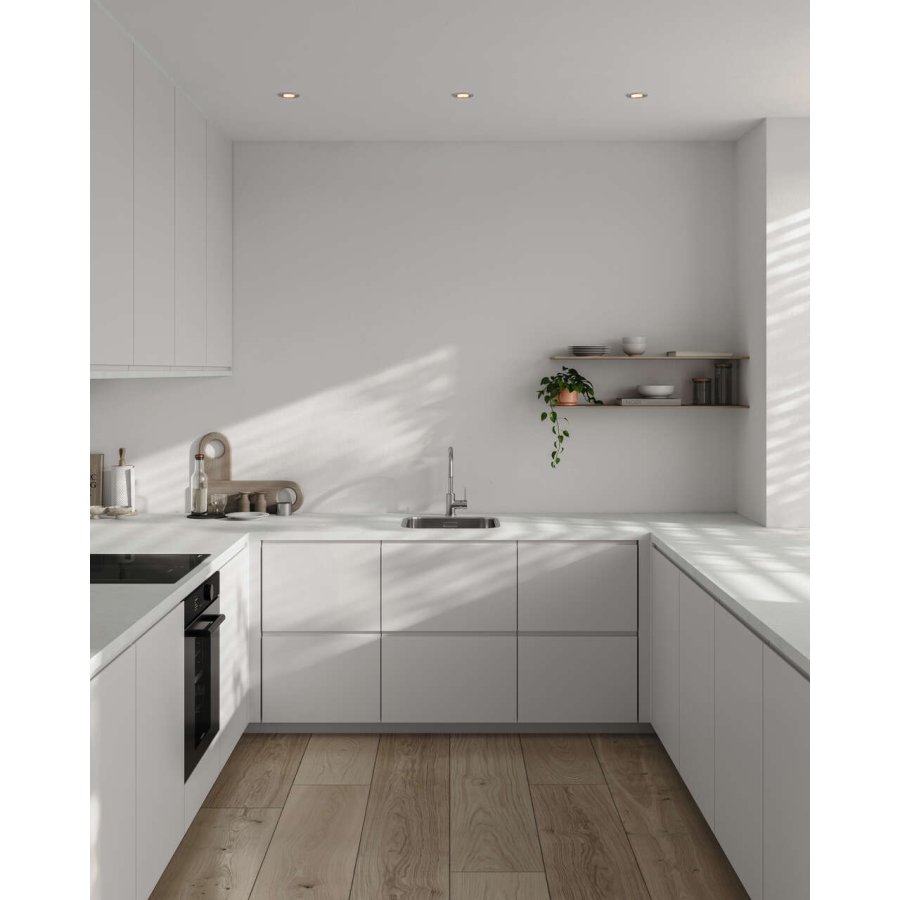 Nordlux Canis Indbygningsspot LED 3 stk. 8,5 cm, Brstet Nikkel