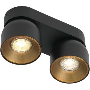 Nordlux Pitcher 2-Spot Strahler 10 cm, Schwarz