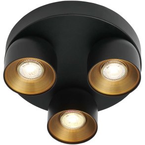 Nordlux Pitcher 3-Rondel Spotlight Ø27 cm, Sort