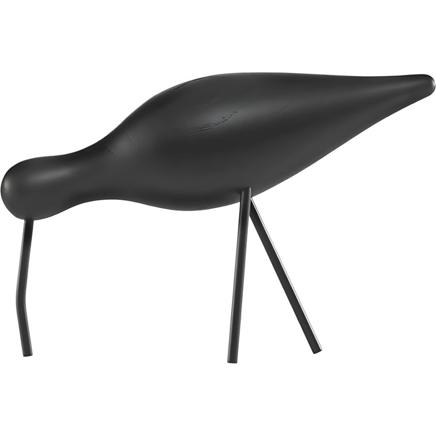 Normann Copenhagen Shorebird H14 cm, Sort