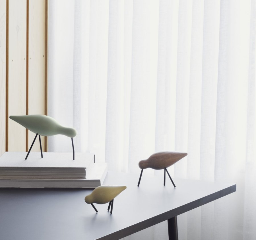 Normann Copenhagen Shorebird H7,5 cm, Lys Gul