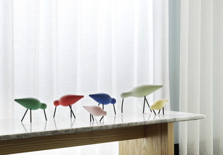 Normann Copenhagen Shorebird H14 cm, St�vet Gr�n