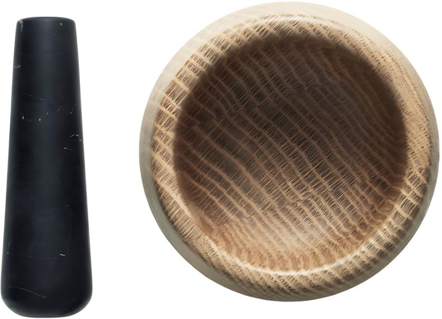 Normann Copenhagen Craft Morter m. St�der �13 cm, Sort/Eg
