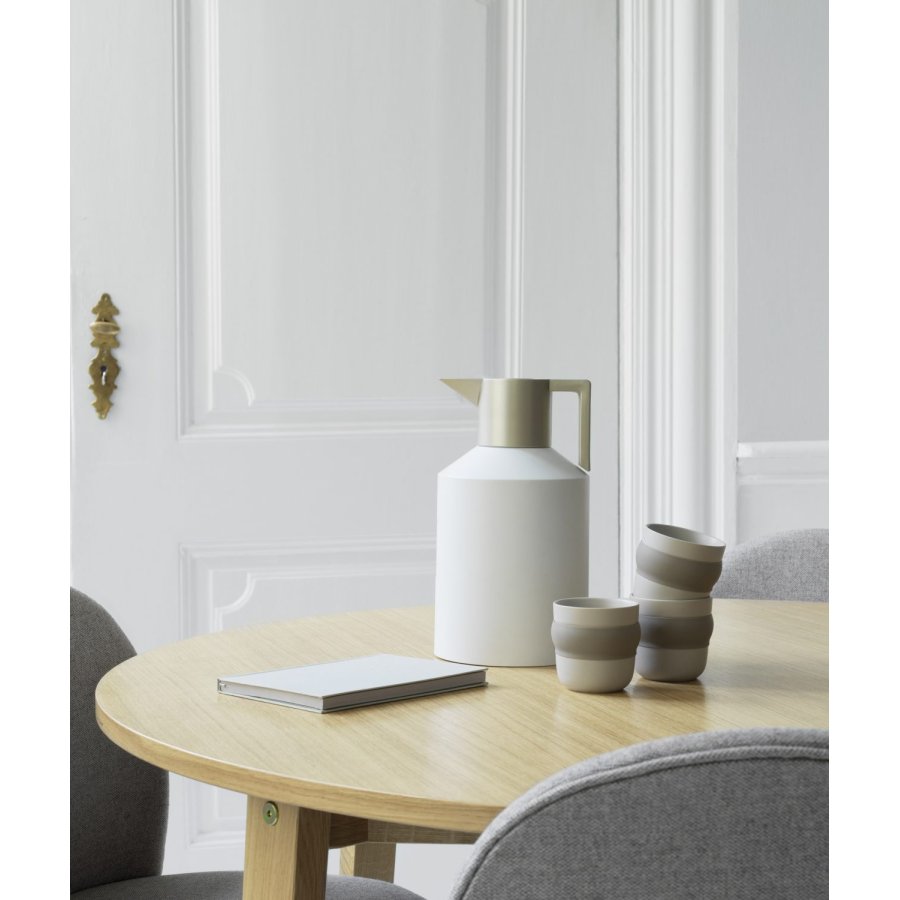 Normann Copenhagen Geo Termokande 1,5 L, Hvid/S�lv