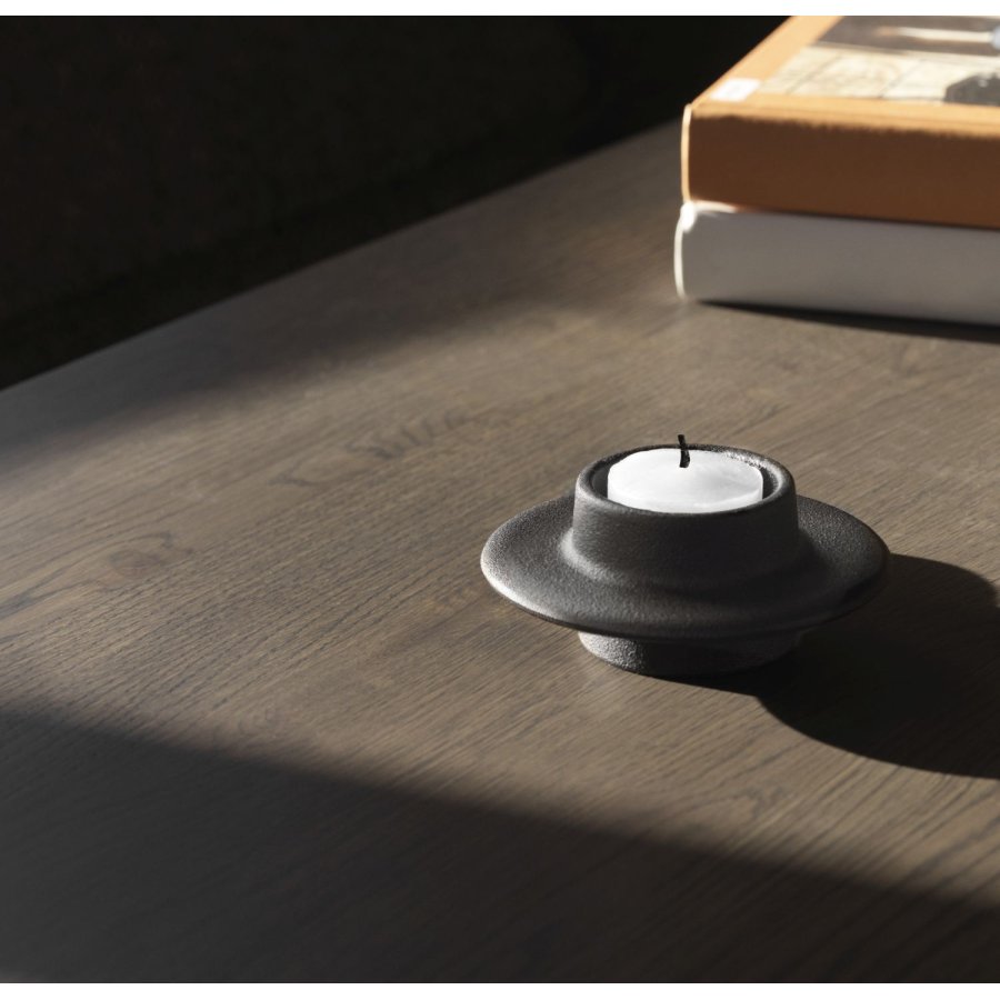 Normann Copenhagen Heima Theelichthouder H4,3 cm, Zwart