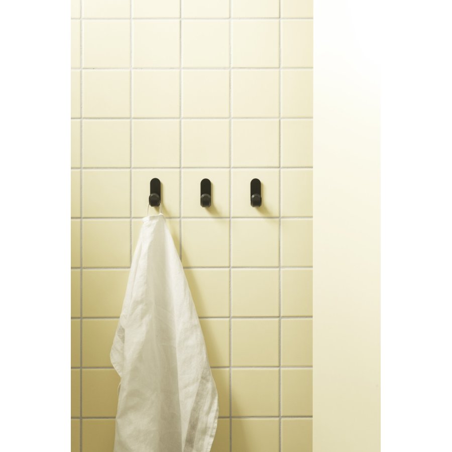 Normann Copenhagen Curve Mini Haken 2er Set 5,8 cm, Mattschwarz